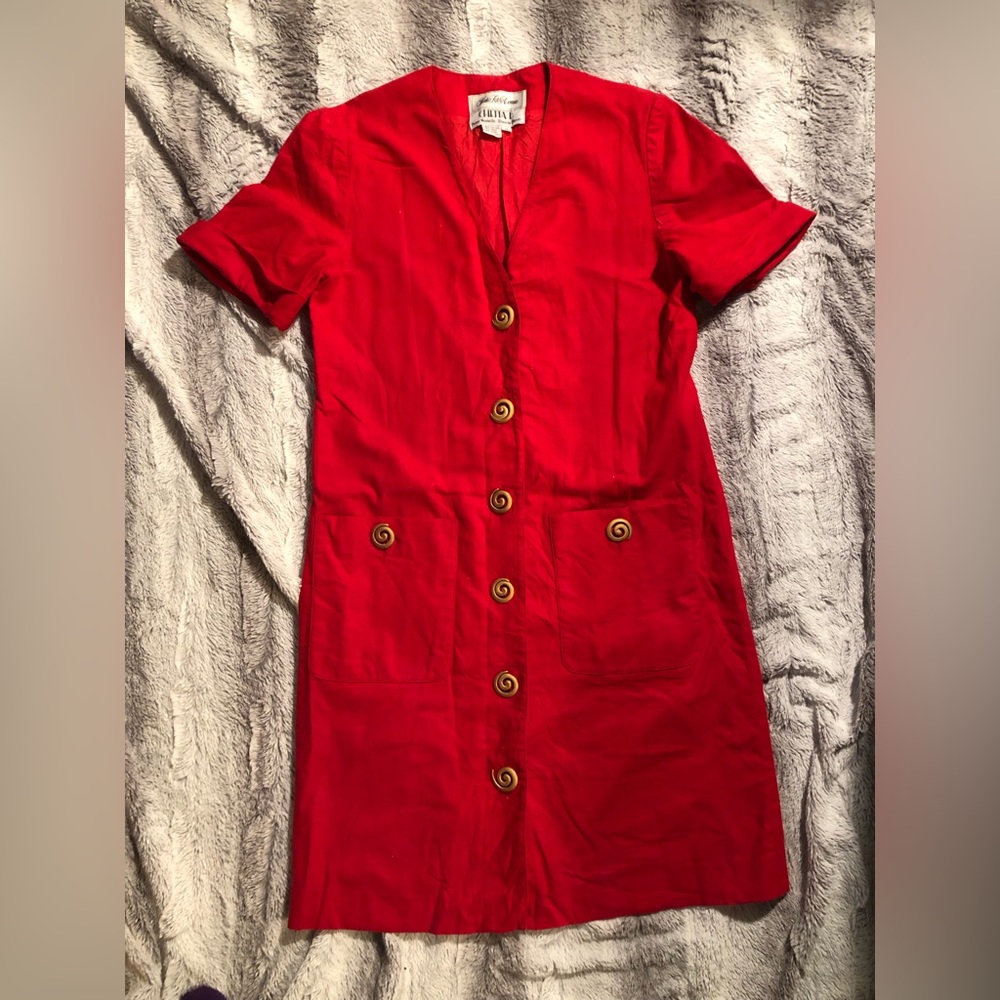 Chetta B - Peter Noviello & Sherrie Bloom for Saks Fifth Ave. red bottom dress